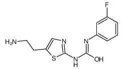1-[5-(2-aminoethyl)-1,3-thiazol-2-yl]-3-(3-fluorophenyl)urea结构式