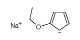 sodium,5-ethoxycyclopenta-1,3-diene结构式