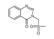 3-(methylsulfonylmethyl)-1,2,3-benzotriazin-4-one结构式