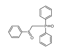 [benzenesulfinylmethyl(phenyl)phosphoryl]benzene Structure