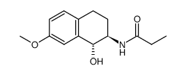 N-[(1R,2R)-1,2,3,4-tetrahydro-1-hydroxy-7-methoxy-2-naphthalenyl]propanamide structure