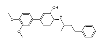 (1S,6S)-3-(3,4-Dimethoxy-phenyl)-6-(1-methyl-3-phenyl-propylamino)-cyclohex-2-enol结构式