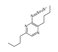 3-azido-2,5-dibutylpyrazine Structure