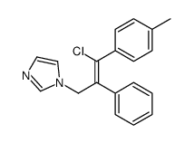 1-[3-chloro-3-(4-methylphenyl)-2-phenylprop-2-enyl]imidazole结构式