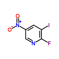 2-氟-3-碘-5-硝基吡啶结构式