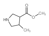 methyl 4-methylpyrrolidine-3-carboxylate Structure