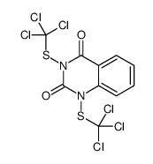 1,3-bis(trichloromethylsulfanyl)quinazoline-2,4-dione Structure