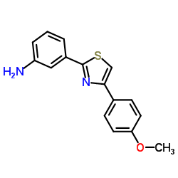 3-[4-(4-METHOXY-PHENYL)-THIAZOL-2-YL]-PHENYLAMINE structure