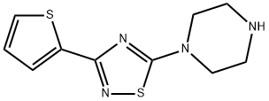 1-[3-(thiophen-2-yl)-1,2,4-thiadiazol-5-yl]piperazine structure