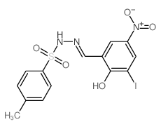 N-[(5-iodo-3-nitro-6-oxo-1-cyclohexa-2,4-dienylidene)methyl]-4-methyl-benzenesulfonohydrazide picture