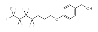 4-(4,4,5,5,6,6,7,7,7-正氟庚氧基)苄醇结构式