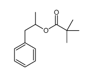 1-phenylpropan-2-yl 2,2-dimethylpropanoate Structure