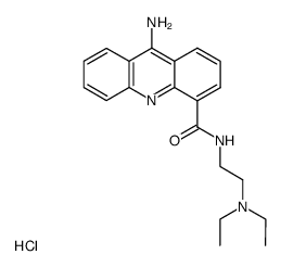 9-Amino-acridine-4-carboxylic acid (2-diethylamino-ethyl)-amide; hydrochloride结构式