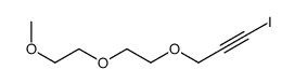 1-iodo-3-[2-(2-methoxyethoxy)ethoxy]prop-1-yne结构式