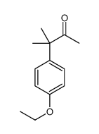 3-(4-ethoxyphenyl)-3-methylbutan-2-one结构式