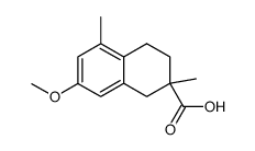 7-methoxy-2,5-dimethyl-1,2,3,4-tetrahydronaphthalene-2-carboxylic acid Structure