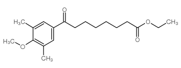 ETHYL 8-(3,5-DIMETHYL-4-METHOXYPHENYL)-8-OXOOCTANOATE结构式