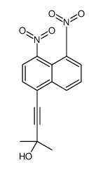 4-(4,5-dinitronaphthalen-1-yl)-2-methylbut-3-yn-2-ol结构式