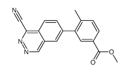 methyl 3-(1-cyanophthalazin-6-yl)-4-methylbenzoate Structure