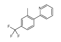 Pyridine, 2-[2-methyl-4-(trifluoromethyl)phenyl] Structure