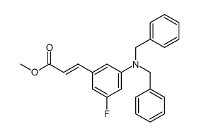 (E)-Methyl 3-(3-(dibenzylamino)-5-fluorophenyl)acrylate结构式