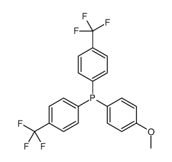 (4-methoxyphenyl)-bis[4-(trifluoromethyl)phenyl]phosphane结构式