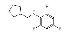 N-(cyclopentylmethyl)-2,4,6-trifluoroaniline Structure