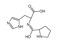 (2S)-3-(1H-imidazol-5-yl)-2-[[(2S)-pyrrolidine-2-carbonyl]amino]propanoic acid Structure