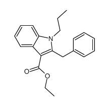 ethyl 2-benzyl-1-propylindole-3-carboxylate结构式