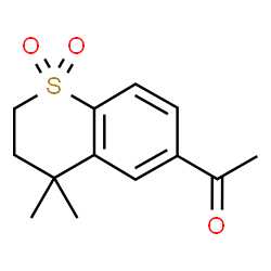 4,4-dimethylthiochroman-6-yl methyl ketone 1,1-dioxide结构式