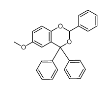 6-methoxy-2,4,4-triphenyl-4H-benzo[d][1,3]dioxine Structure