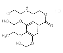 2-(2-chloroethylamino)ethyl 3,4,5-triethoxybenzoate结构式