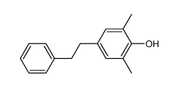 1,3-dimethyl-2-hydroxy-5-phenethylbenzene Structure