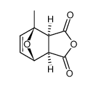 1-Methyl-7-oxabicyclo[2.2.1]-5-heptene-2,3-dicarboxylicanhydride structure