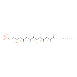 Diammonium 4,4,5,5,6,6,7,7,8,8,9,9,10,10,11,11,12,12,13,13,13-henicosafluoro-2-hydroxytridecyl phosphate Structure