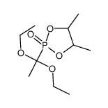 2-(1,1-diethoxyethyl)-4,5-dimethyl-1,3,2λ5-dioxaphospholane 2-oxide结构式