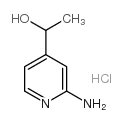 1-(2-aminopyridin-4-yl)ethanol,hydrochloride结构式