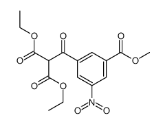 2-(3-methoxycarbonyl-5-nitro-benzoyl)-malonic acid diethyl ester Structure