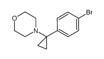 4-(1-(4-bromophenyl)cyclopropyl)morpholine结构式