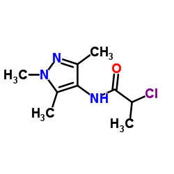 2-Chloro-N-(1,3,5-trimethyl-1H-pyrazol-4-yl)propanamide Structure