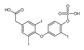 3,3',5-triiodothyroacetic acid sulfate结构式