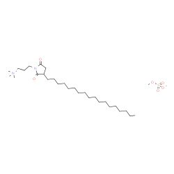 [trimethyl[3-[3-octadecyl-2,5-dioxopyrrolidine-1-yl]propyl]ammonium] methyl sulphate structure