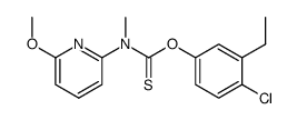 O-4-chloro-3-ethylphenyl N-(6-methoxy-2-pyridyl)-N-methylthiocarbamate结构式