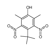 4.6-dinitro-2-hydroxy-1.3-dimethyl-5-tert-butyl-benzene结构式