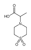 2-(1,1-dioxo-1,4-thiazinan-4-yl)propanoic acid Structure
