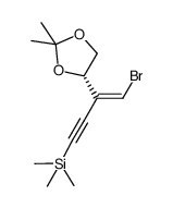 (Z)-1-bromo-2-trimethylsilylethynyl-3,4-isopropylidenedioxy-but-1-ene结构式