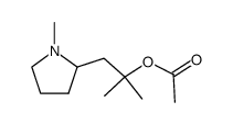 2-(β-acetoxy-isobutyl)-1-methyl-pyrrolidine结构式