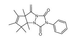 1,8,9,10,11,11-Hexamethyl-7-methylen-4-phenyl-2,4,6-triazatricyclo<6.3.0.02,6>undec-9-en-3,5-dion Structure