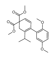 dimethyl 4-(2,5-dimethoxyphenyl)-5-isopropyl-cyclohexa-2,4-diene-1,1-dicarboxylate Structure