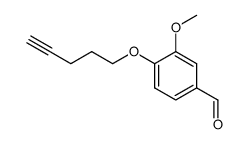 3-methoxy-4-(pent-4-yn-1-yloxy)benzaldehyde Structure